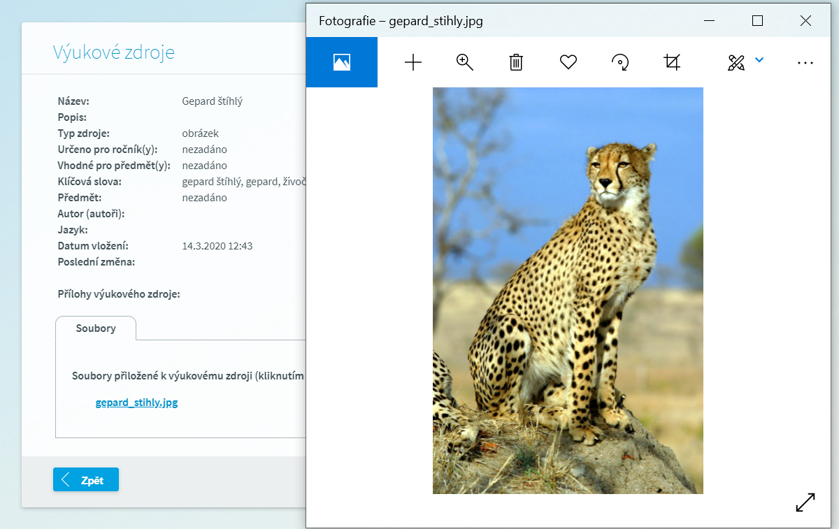 sdílejte výukové materiály pomocí Školy OnLine